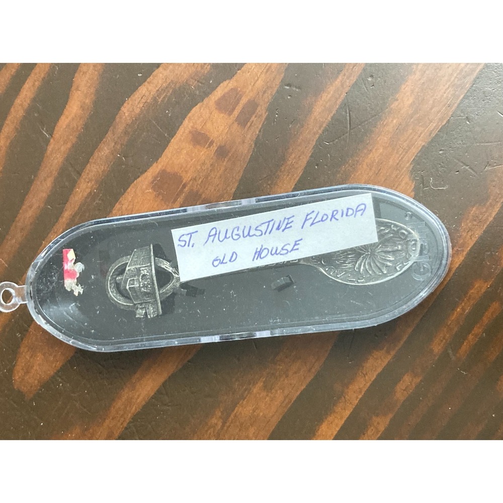 St. Augustine Florida Oldest House Collector Spoon Gish Pewter Colonial Home - Picture 2 of 7